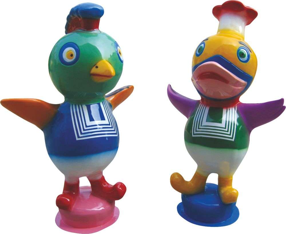 玻璃鋼產(chǎn)品 小鴨，小雞迎
